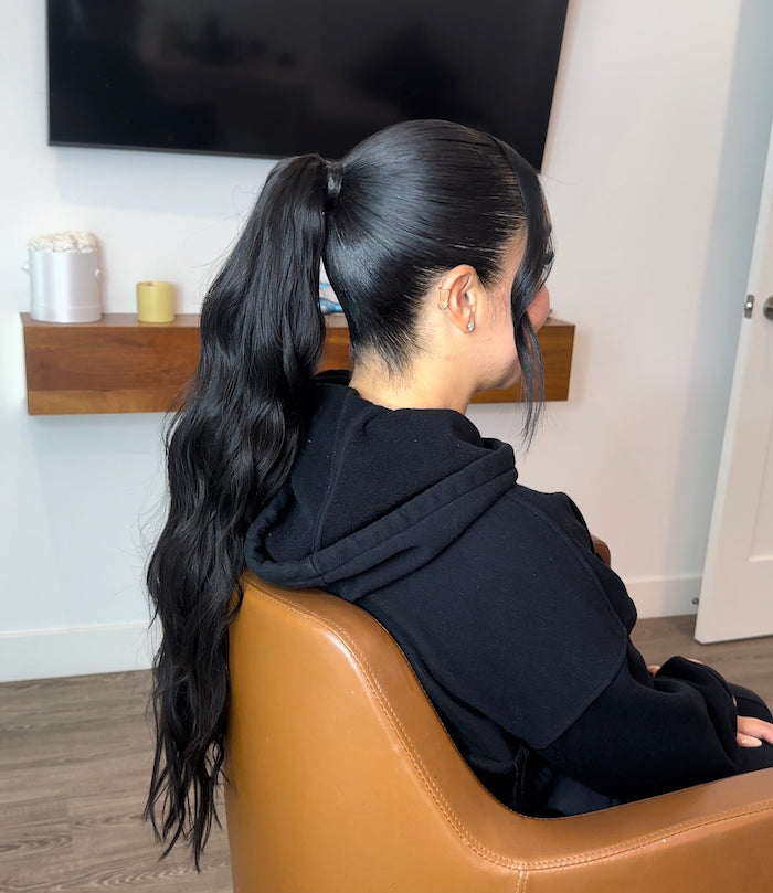 Ponytail weave extension