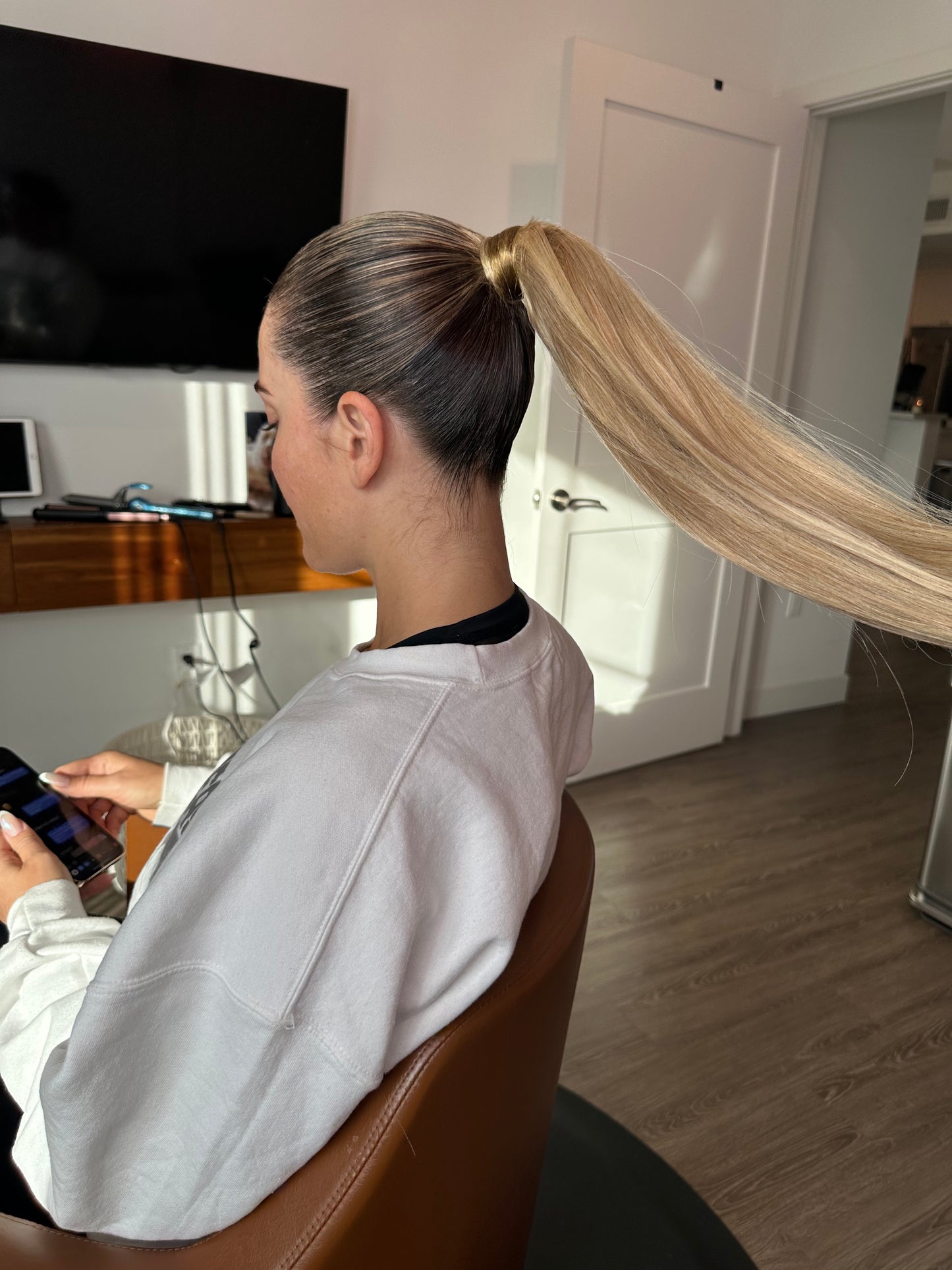 Ponytail Weave Install